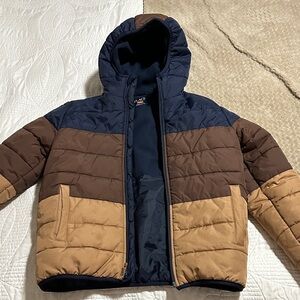 The Children's Place Brown and Tan Raincoat